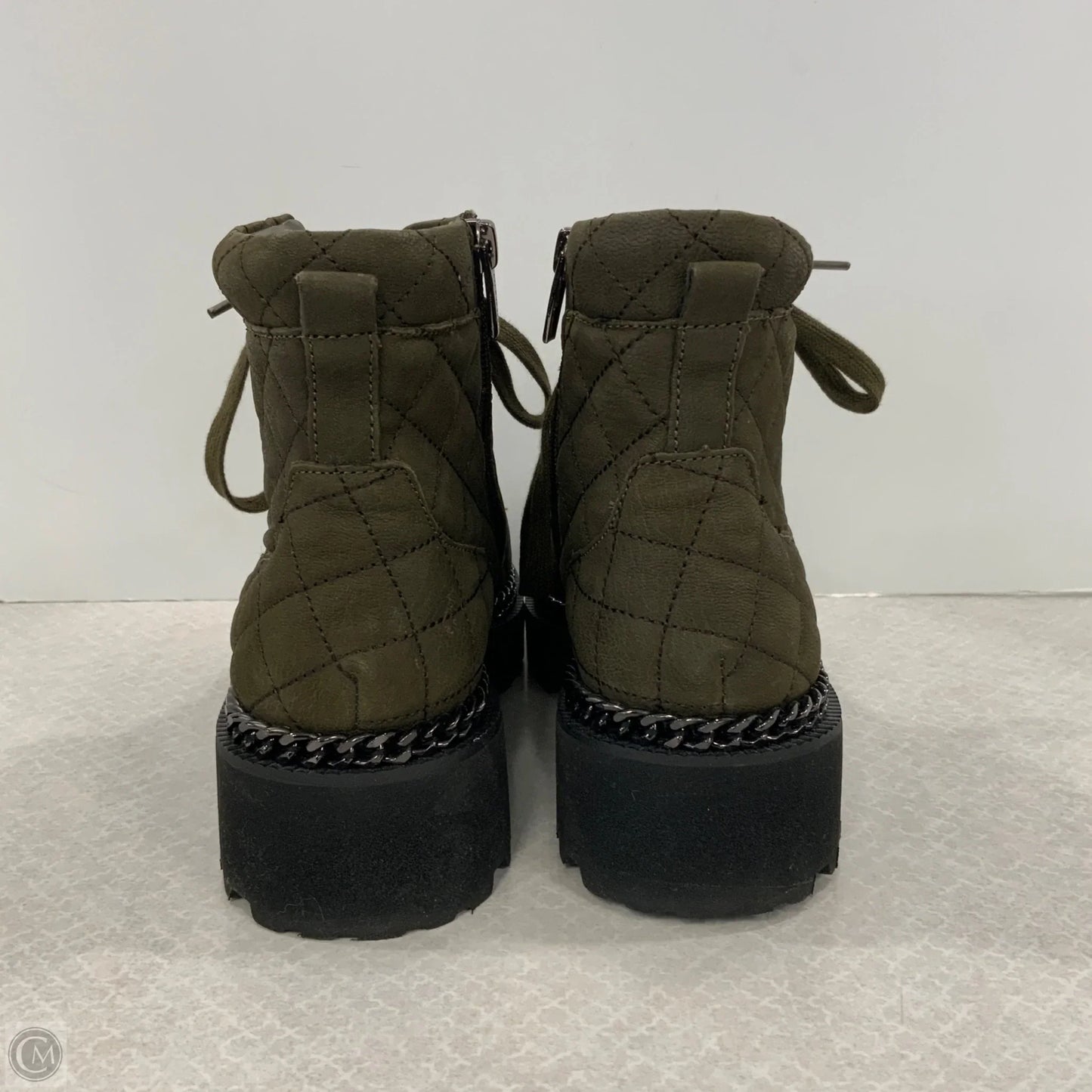 Boots Combat By Vince Camuto In Green, Size: 8.5