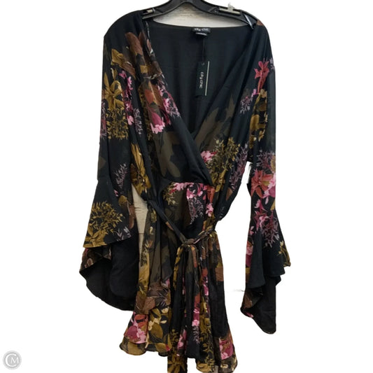 Dress Casual Short By City Chic In Black & Pink, Size: L