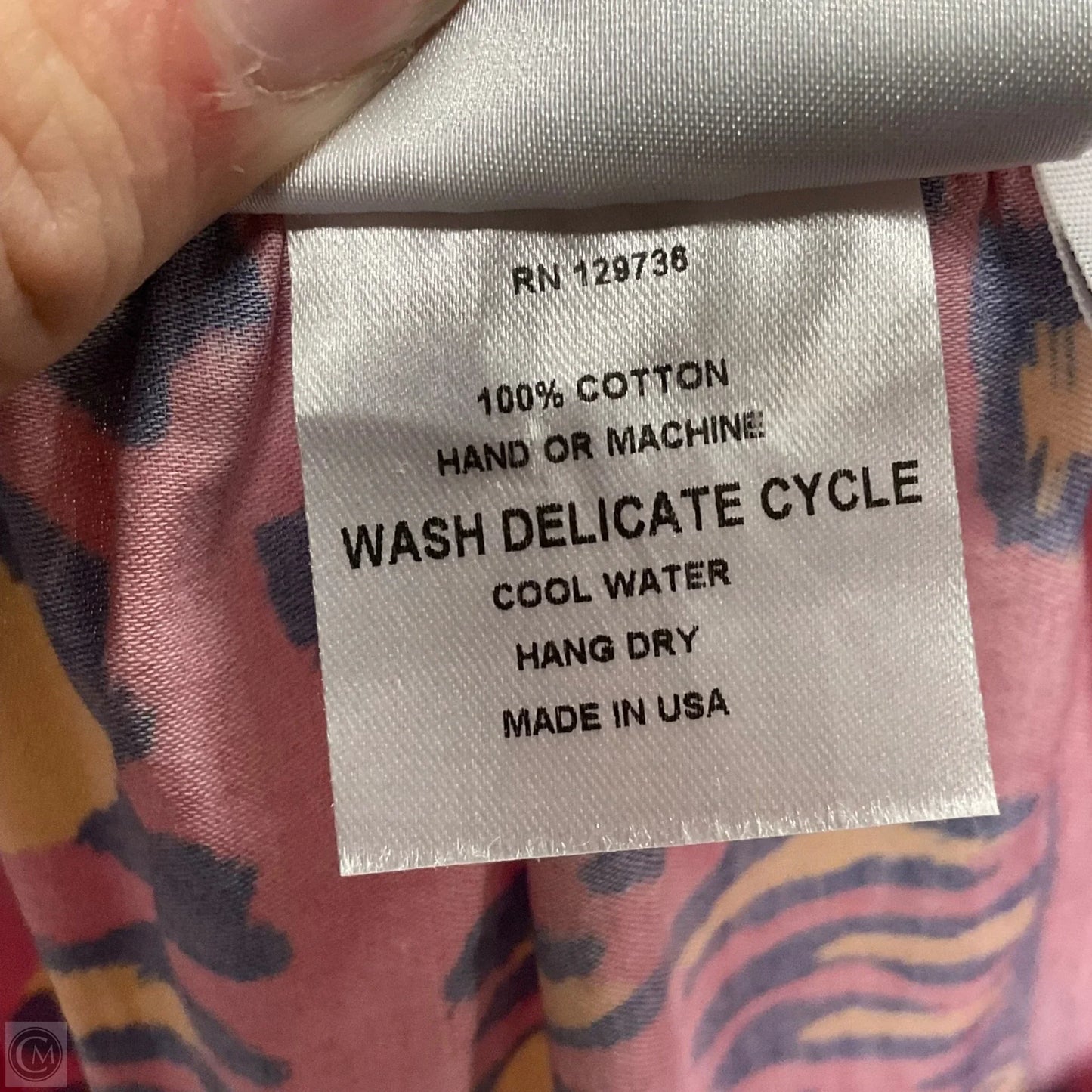 Blouse Long Sleeve By FINLEY In Pink, Size: M