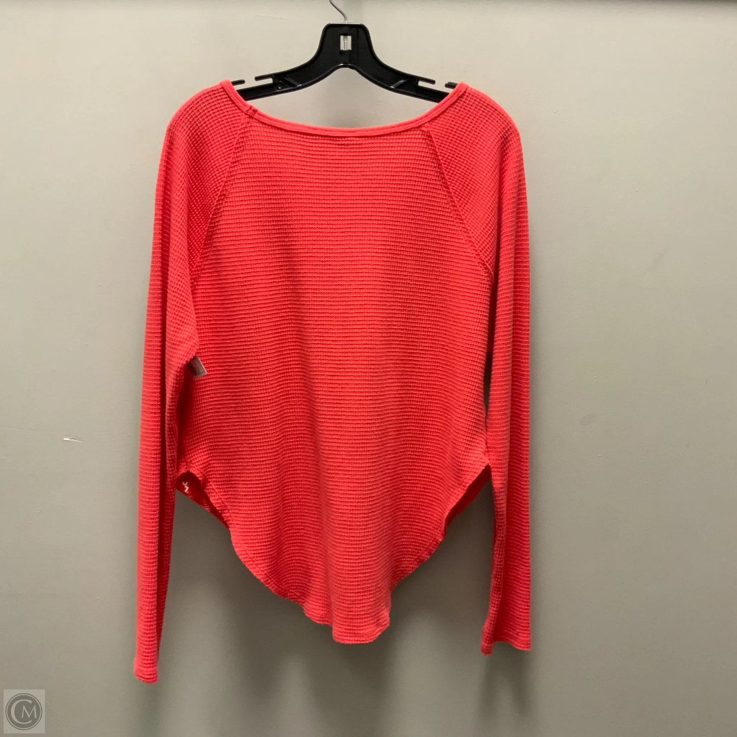 Athletic Top Long Sleeve Crewneck By Joy Joy In Orange, Size: S