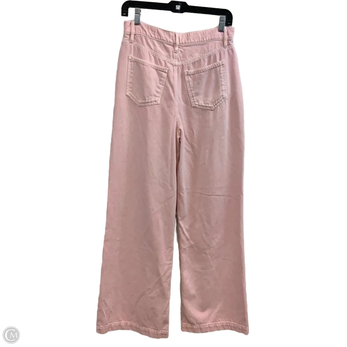 Jeans Wide Leg By Ann Taylor In Pink Denim, Size: 4