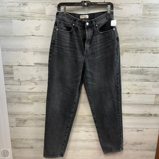 Jeans Straight By Madewell In Black Denim, Size: 6