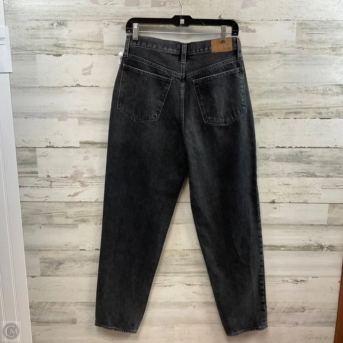 Jeans Straight By Madewell In Black Denim, Size: 6
