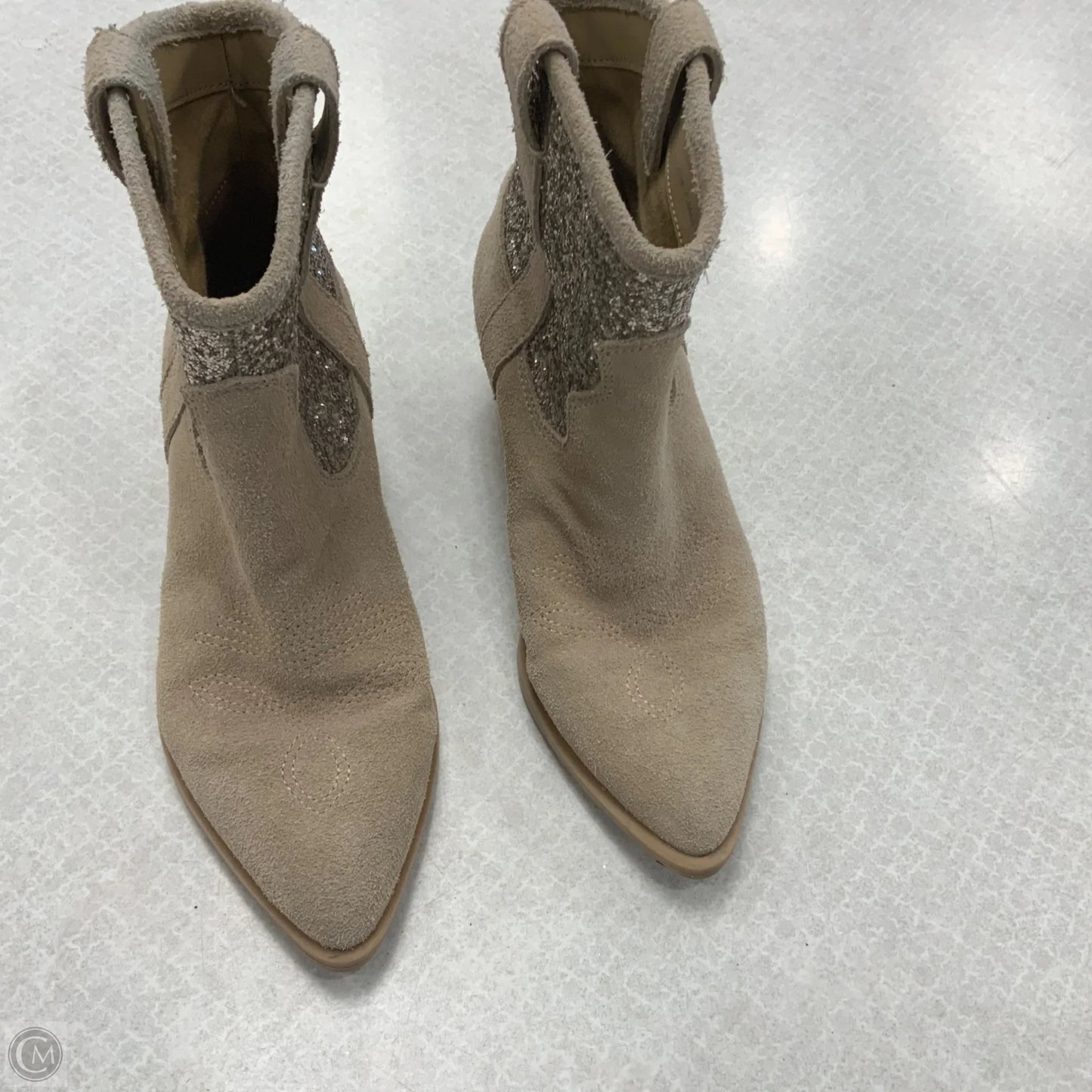 Boots Ankle Heels By Dolce Vita In Beige, Size: 6