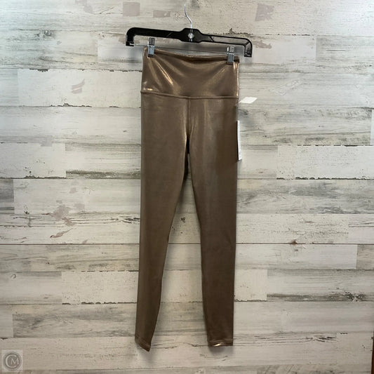 Athletic Leggings By Athleta In Gold, Size: Xxs