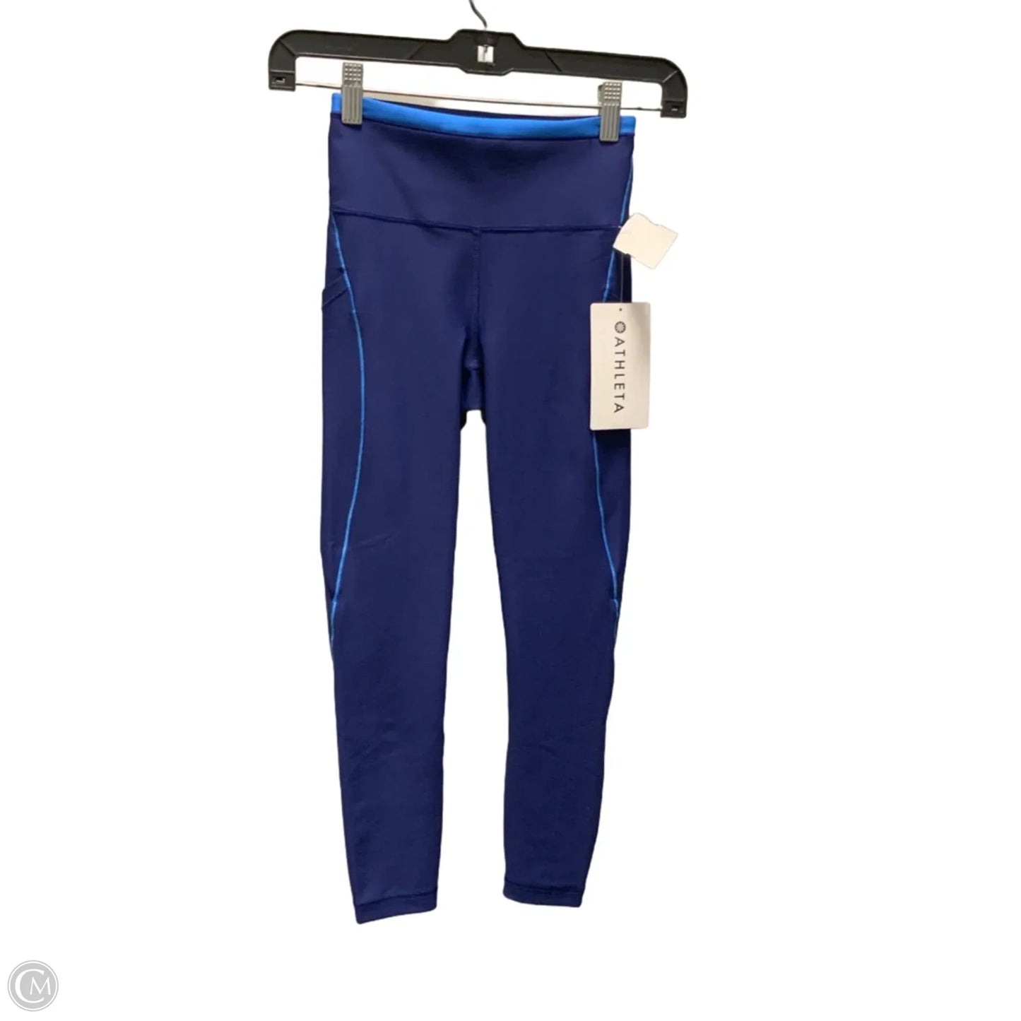 Athletic Leggings By Athleta In Blue, Size: Xxs