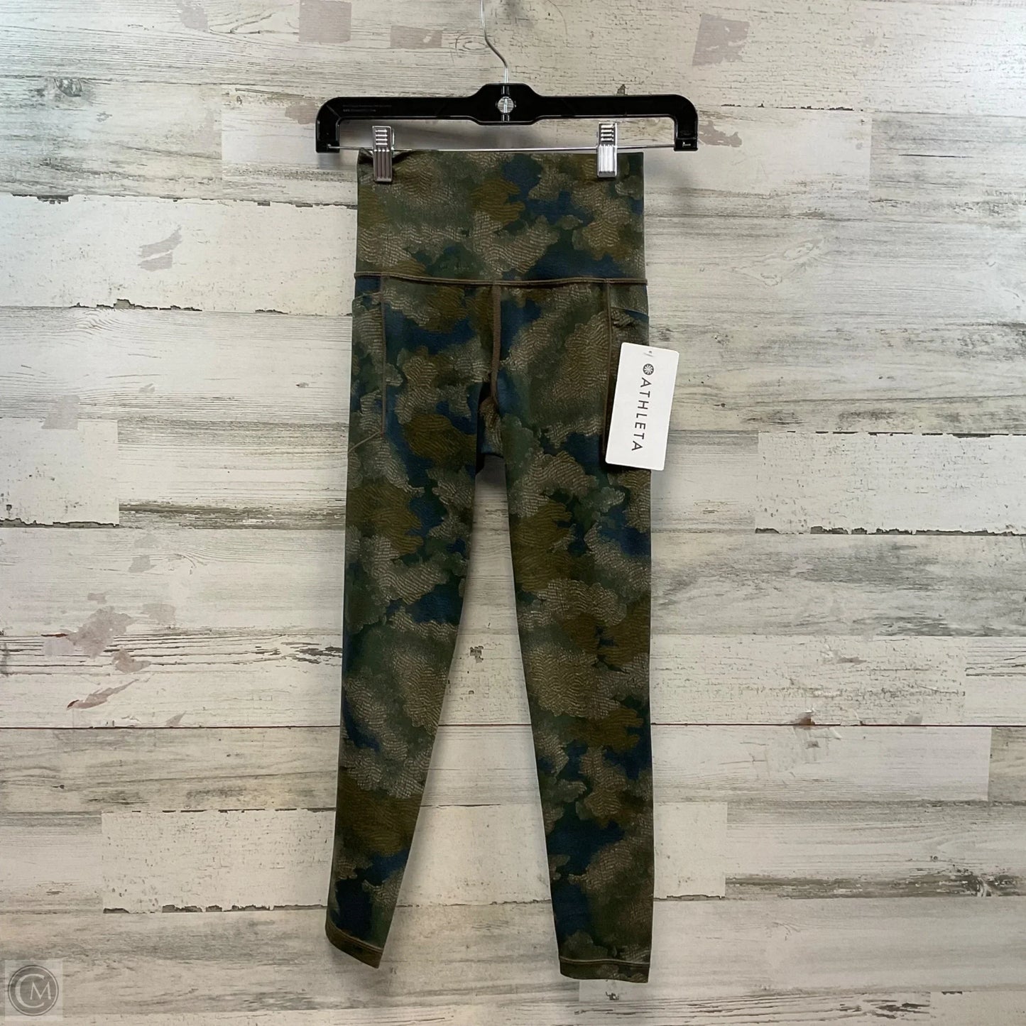 Athletic Leggings By Athleta In Green, Size: Xxs