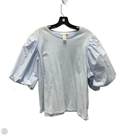 Top Short Sleeve Basic By H&m In Blue, Size: Xl