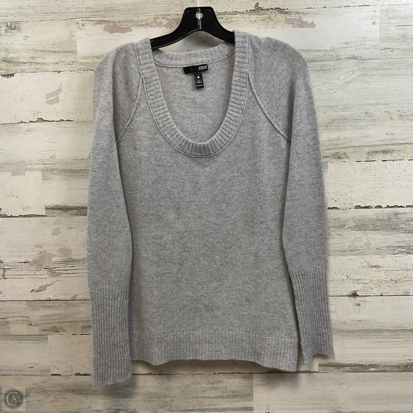 Sweater Cashmere By Aqua In Grey, Size: M