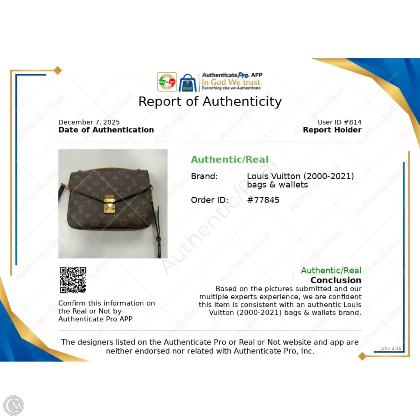 Handbag Luxury Designer By Louis Vuitton, Size: Medium