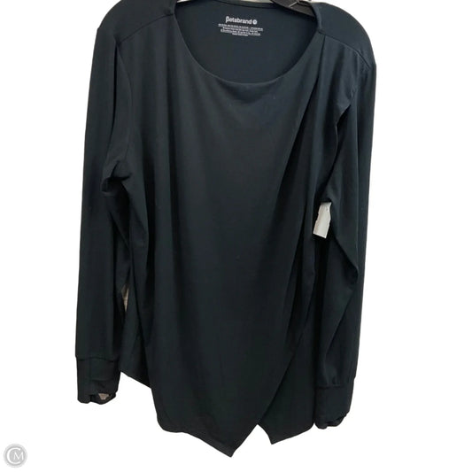 Top Long Sleeve By Betabrand In Black, Size: 2x