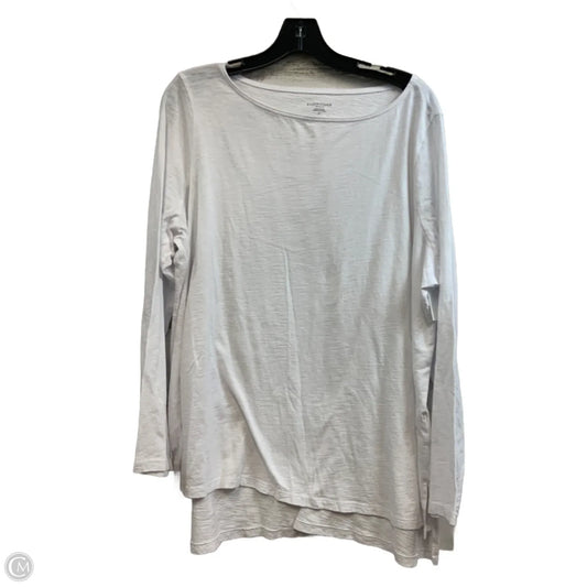 Top Long Sleeve By Eileen Fisher In White, Size: 2x
