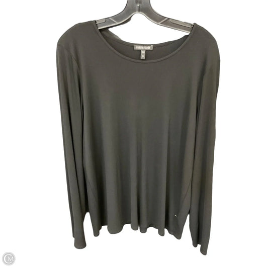 Top Long Sleeve By Eileen Fisher In Black, Size: Xl