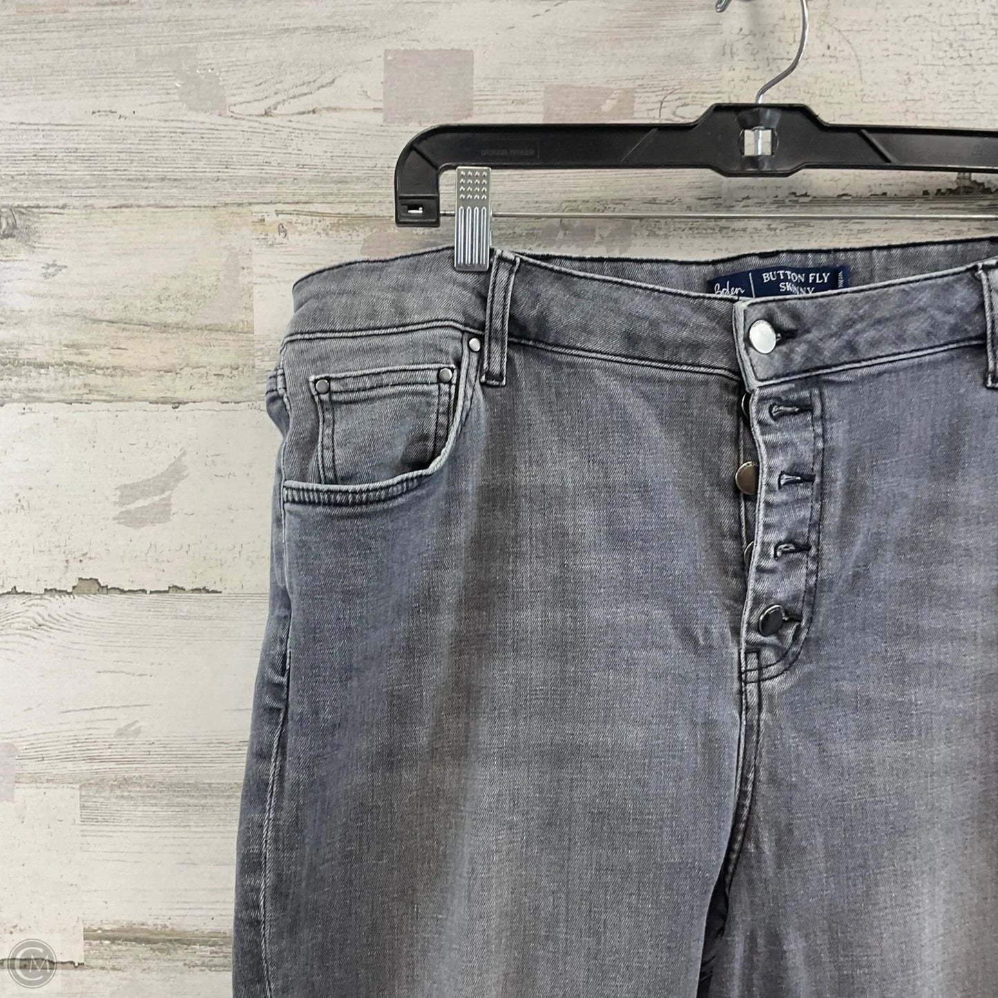 Jeans Skinny By Boden In Grey Denim, Size: 20