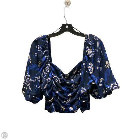 Top Short Sleeve By Sienna Sky In Blue, Size: Xl