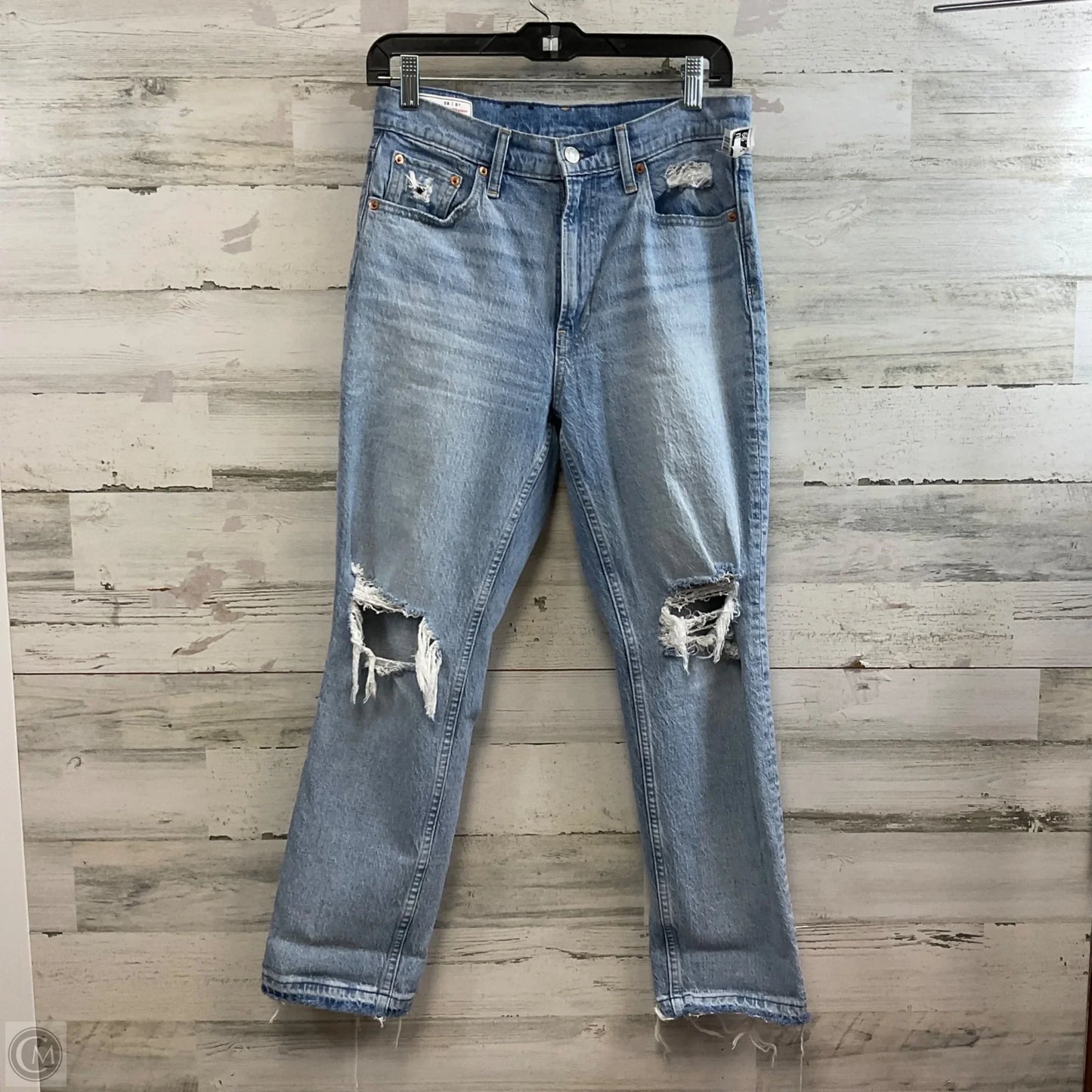 Jeans Straight By Gap In Blue Denim, Size: 6