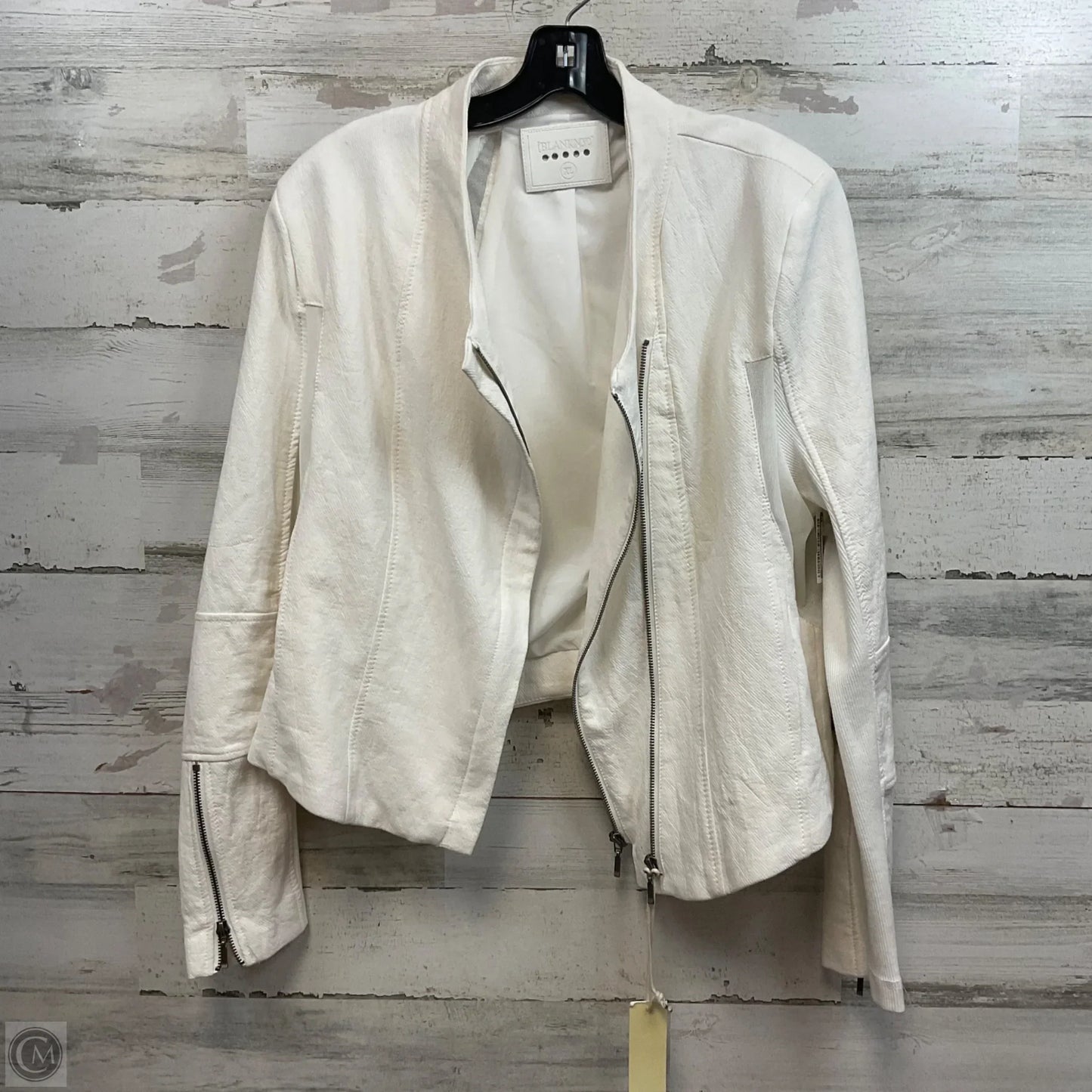 Jacket Moto By Blanknyc In Cream, Size: Xl