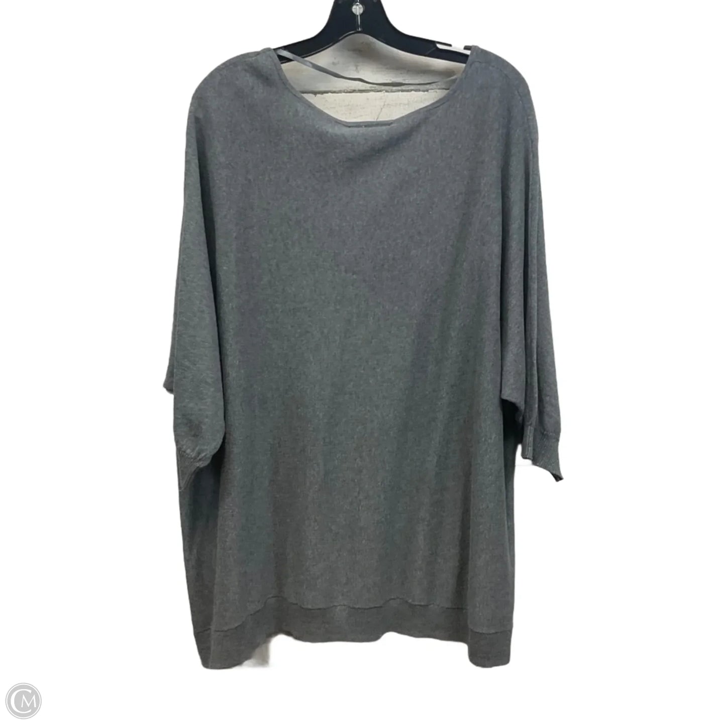 Top Short Sleeve By Lane Bryant In Grey, Size: 4x