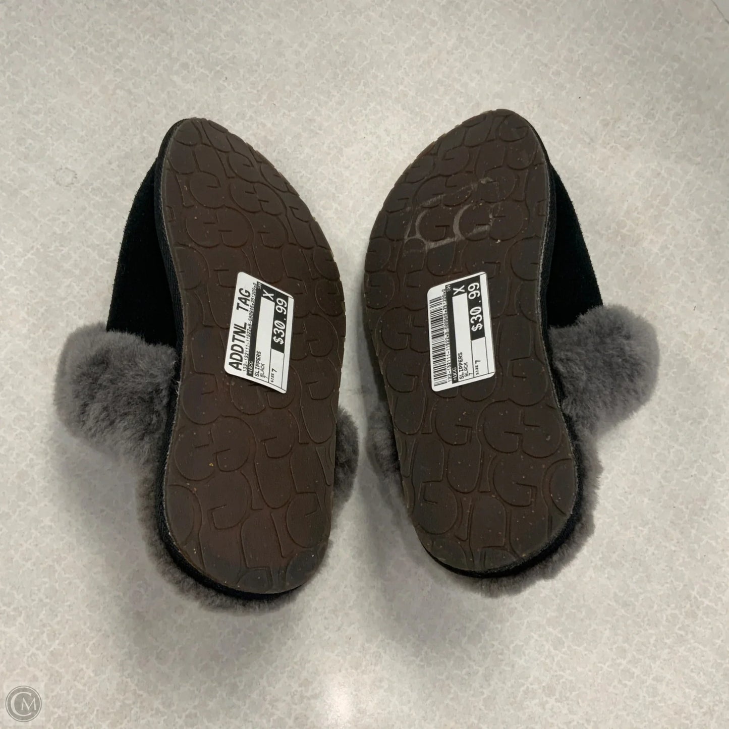 Slippers By Ugg In Black, Size: 7