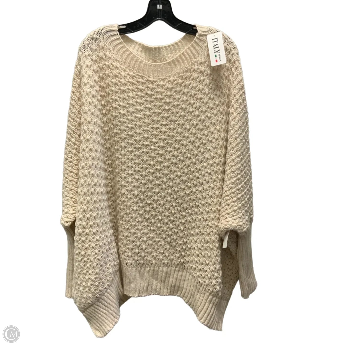 Sweater By Made In Italy In Cream, Size: Osfm