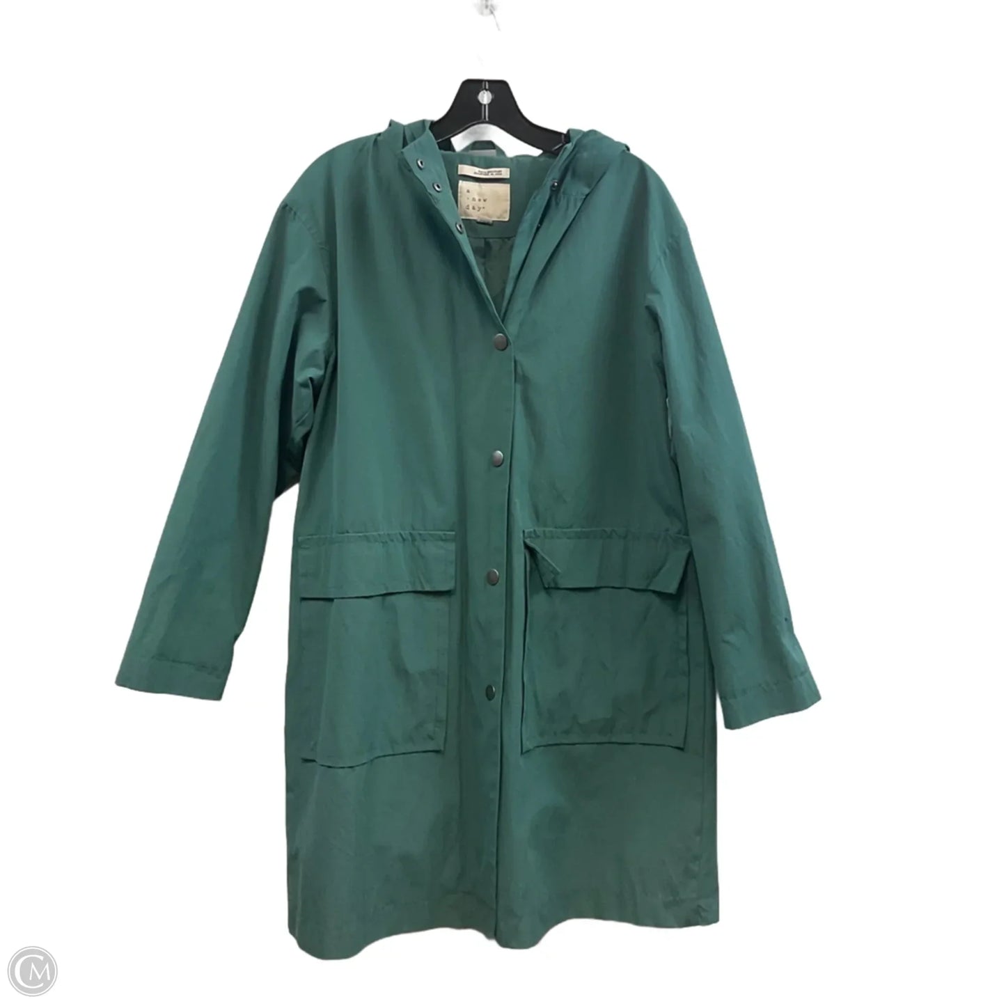 Jacket Windbreaker By A New Day In Aqua, Size: M