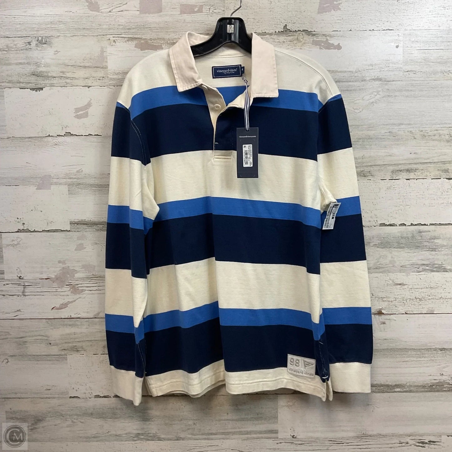 Top Long Sleeve By Vineyard Vines In Blue, Size: M