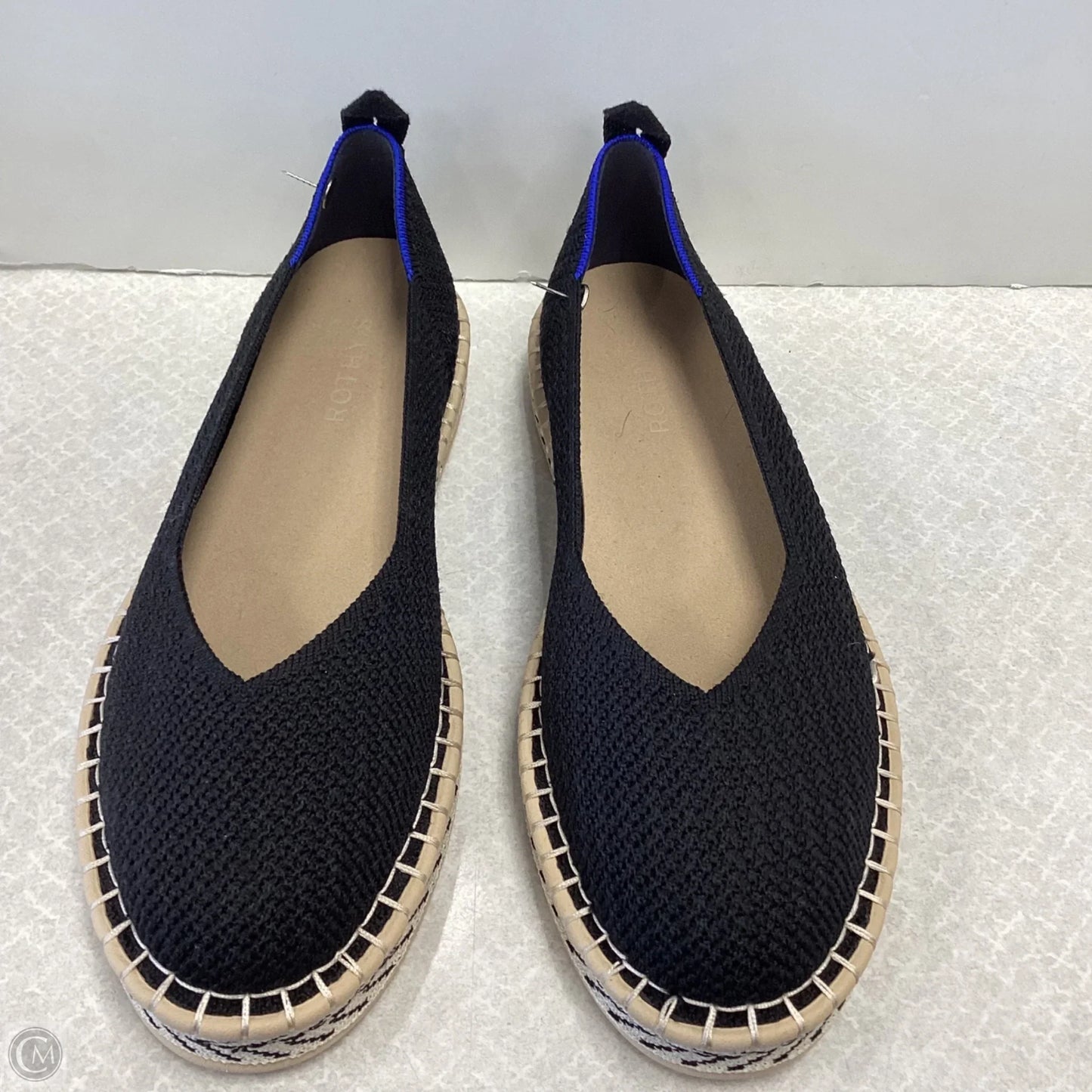 Shoes Flats By Rothys In Black, Size: 9.5