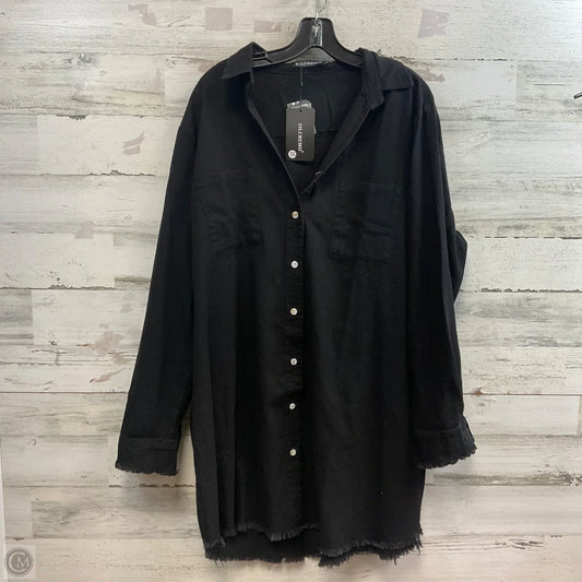 Blouse Long Sleeve By  ZILCREMO In Black, Size: 2x