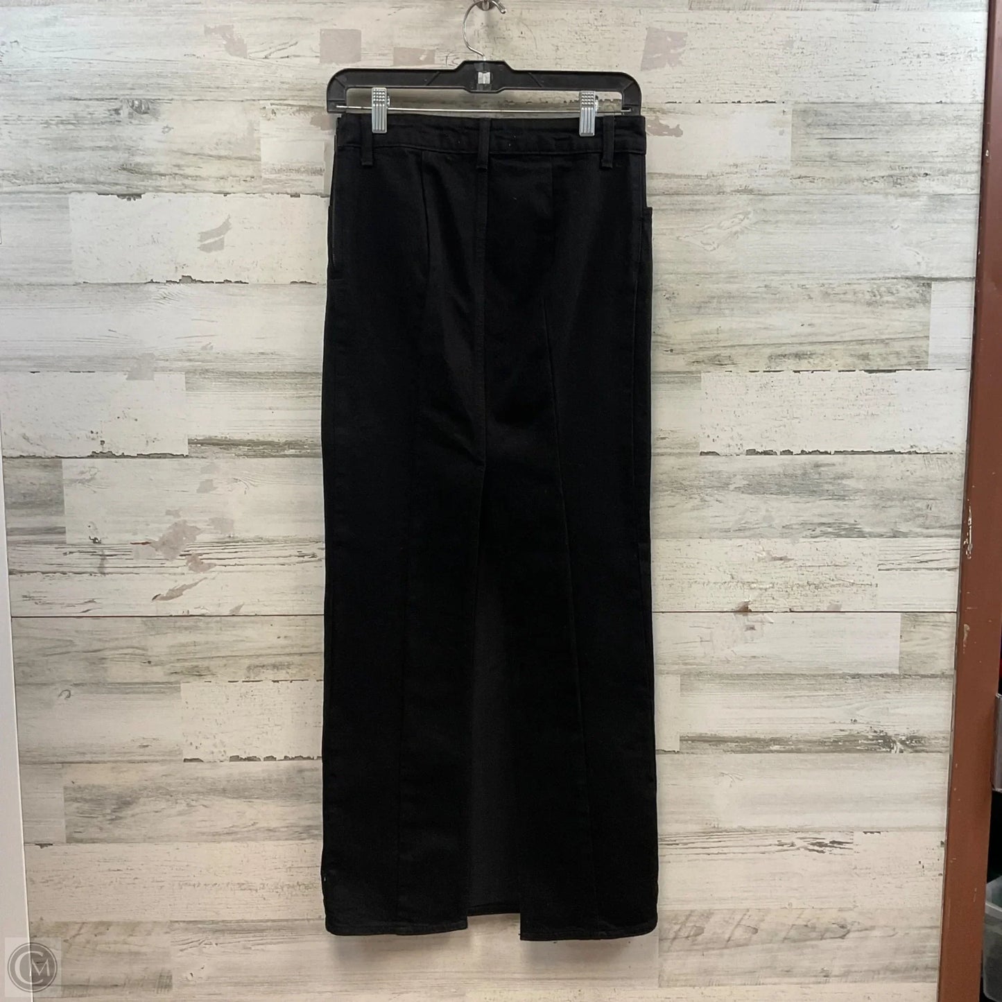 Skirt Maxi By Zara In Black Denim, Size: Xs