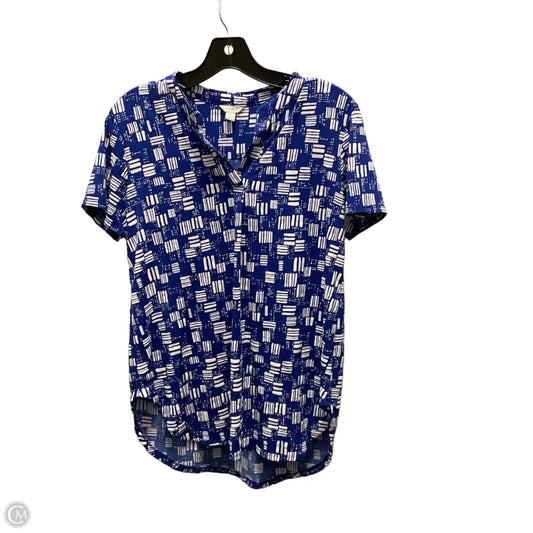 Top Short Sleeve By Cato In Blue, Size: Xs