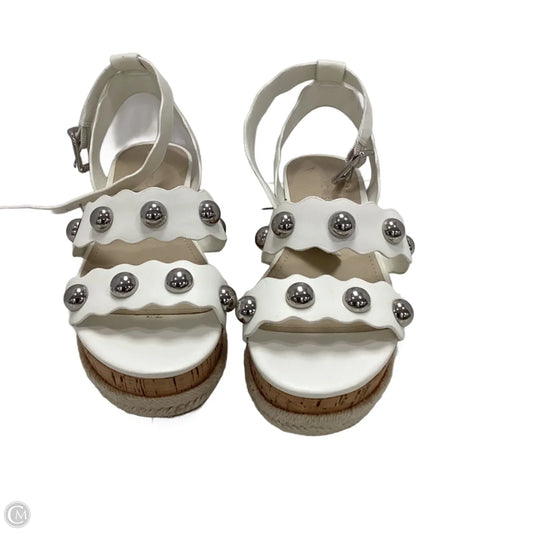 Sandals Heels Wedge By Marc Fisher In White, Size: 6.5