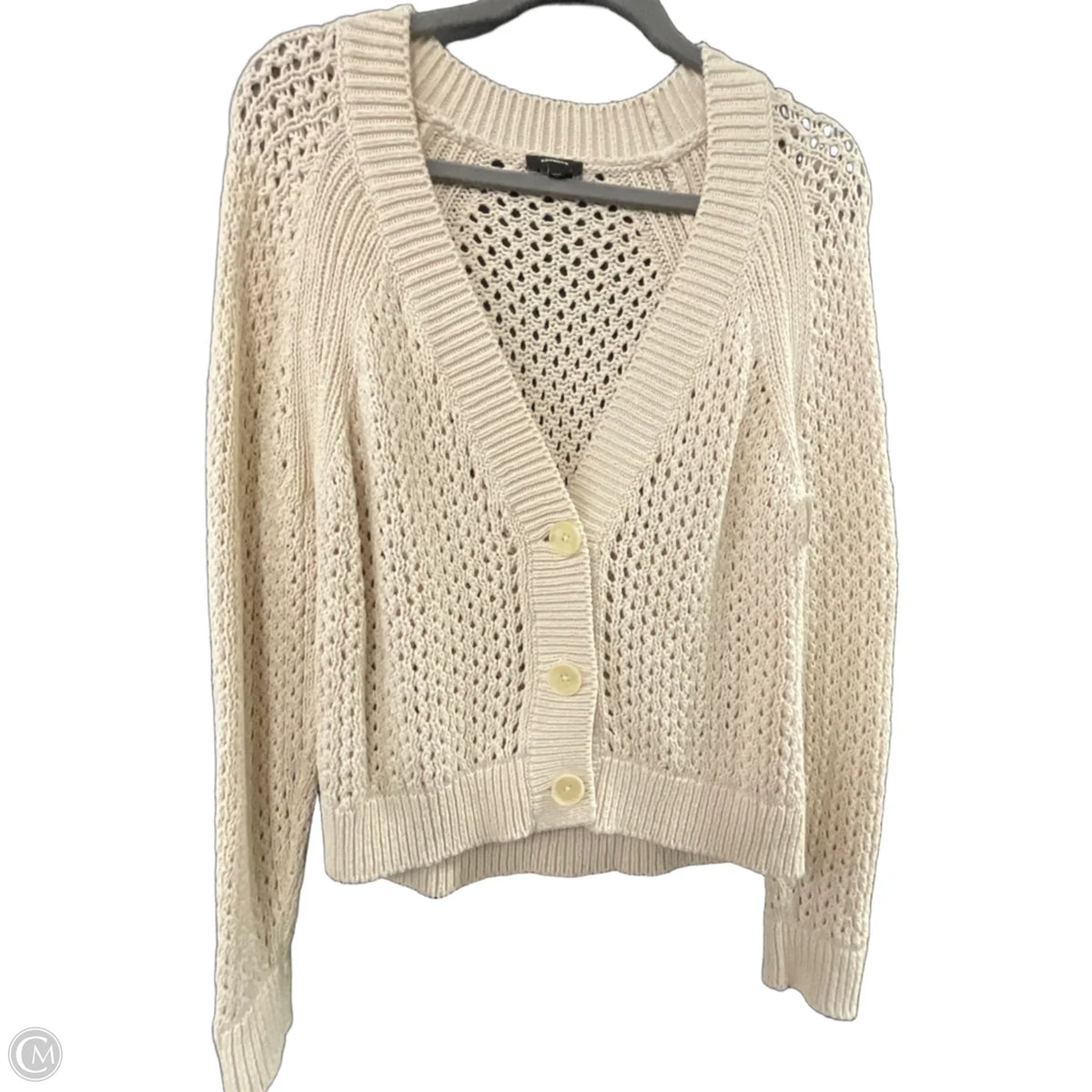 Cardigan By Express In Tan, Size: Xs