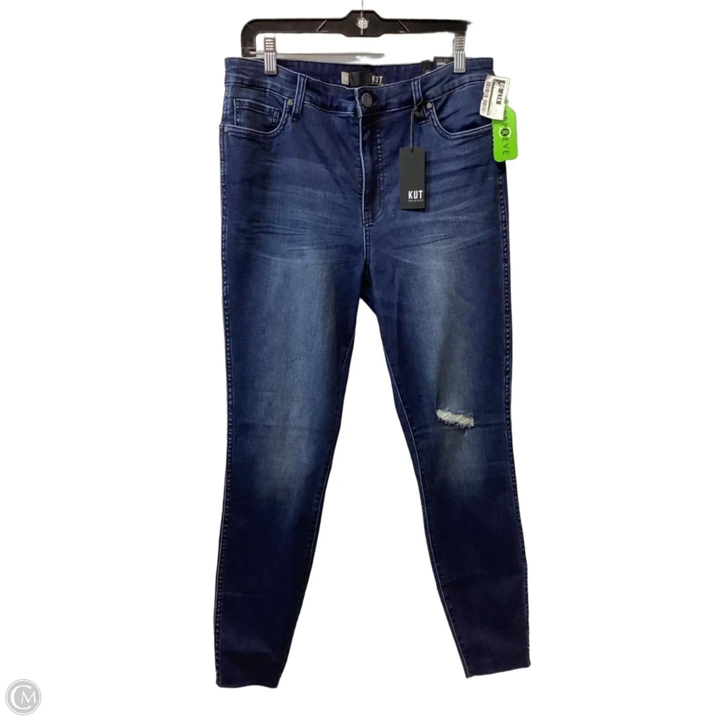 Jeans Skinny By Kut In Blue Denim, Size: 12