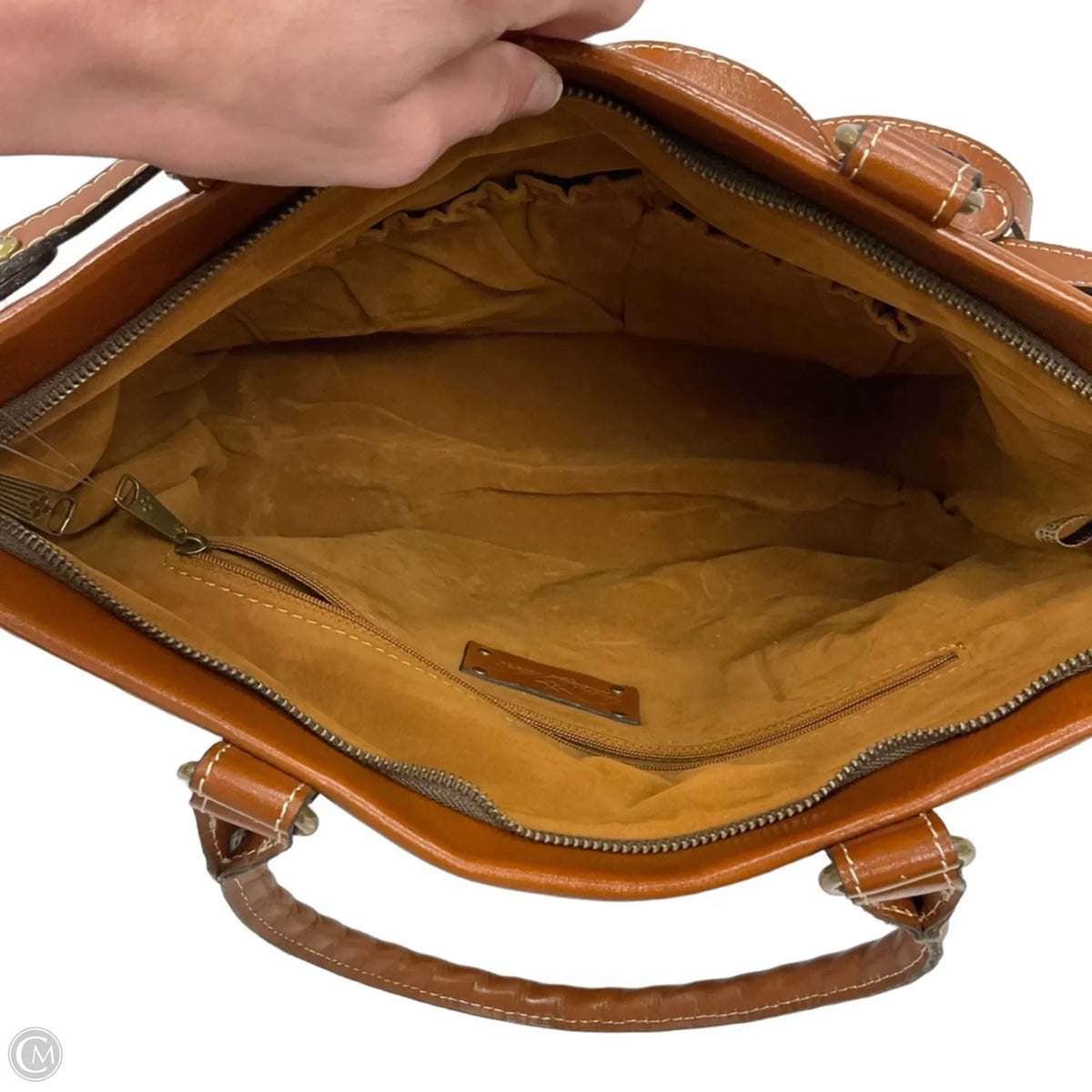 Handbag Leather By Patricia Nash, Size: Large