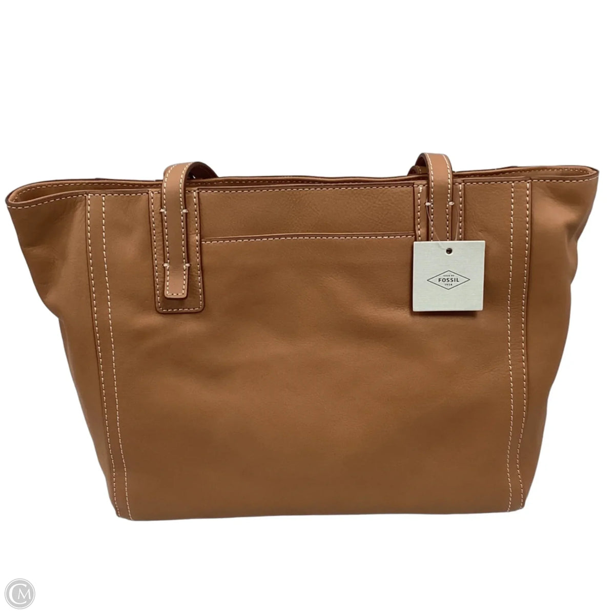 Handbag Leather By FOSSIL, Size: Large