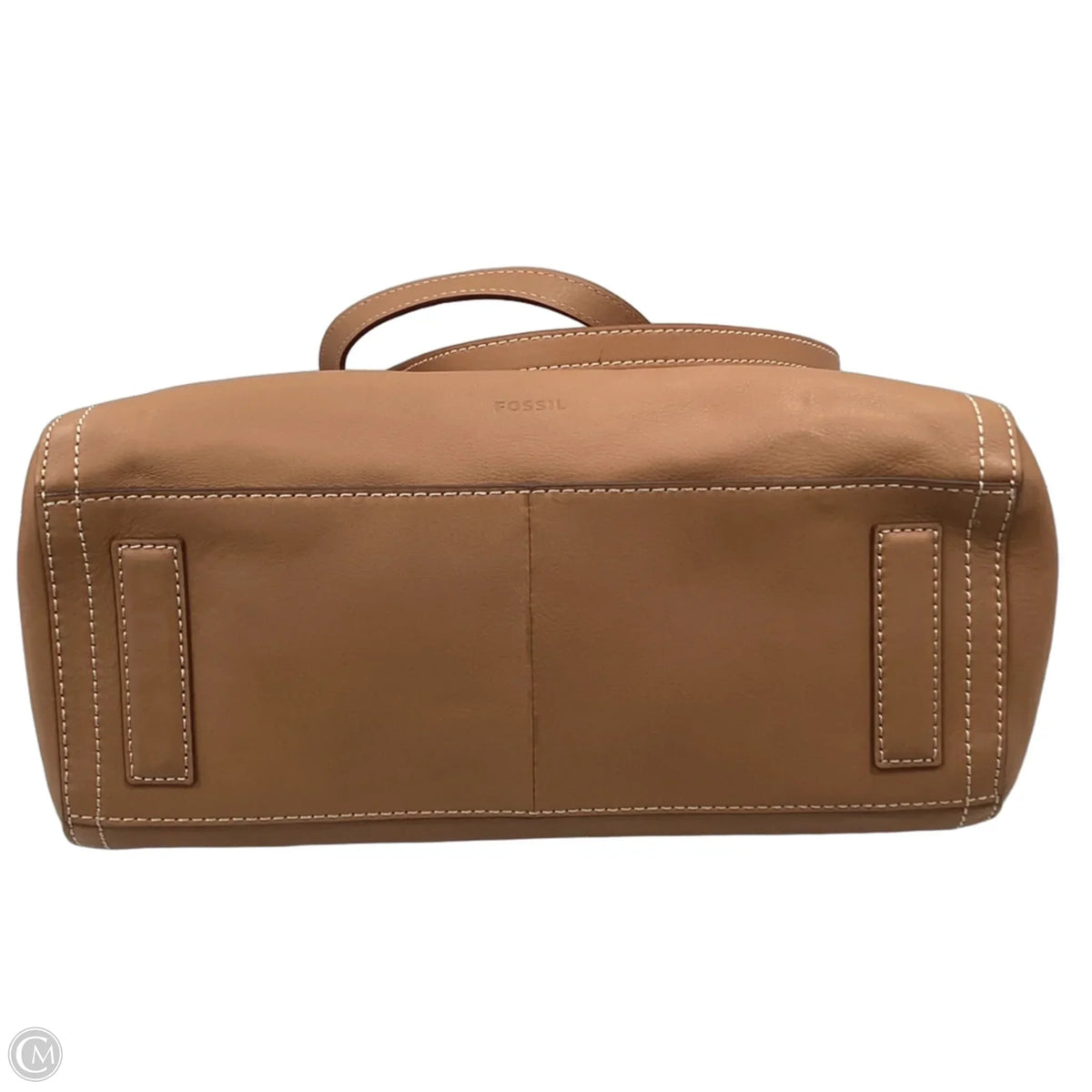 Handbag Leather By FOSSIL, Size: Large