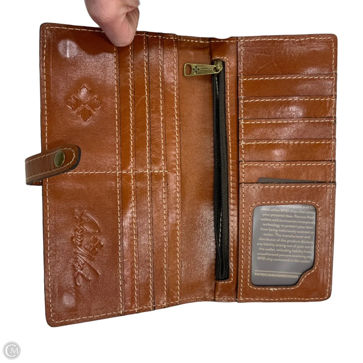 Wallet Leather By Patricia Nash, Size: Large
