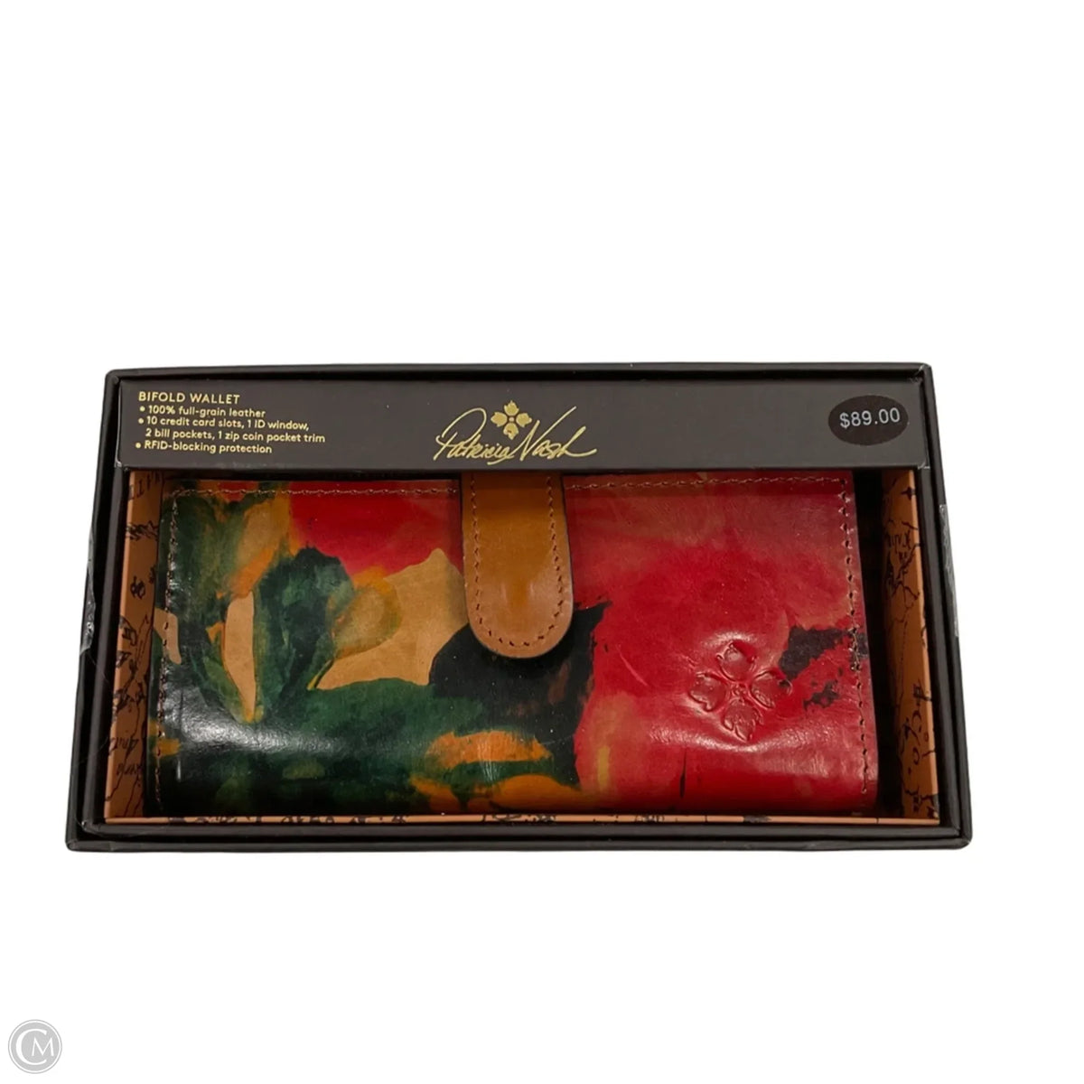 Wallet Leather By Patricia Nash, Size: Large