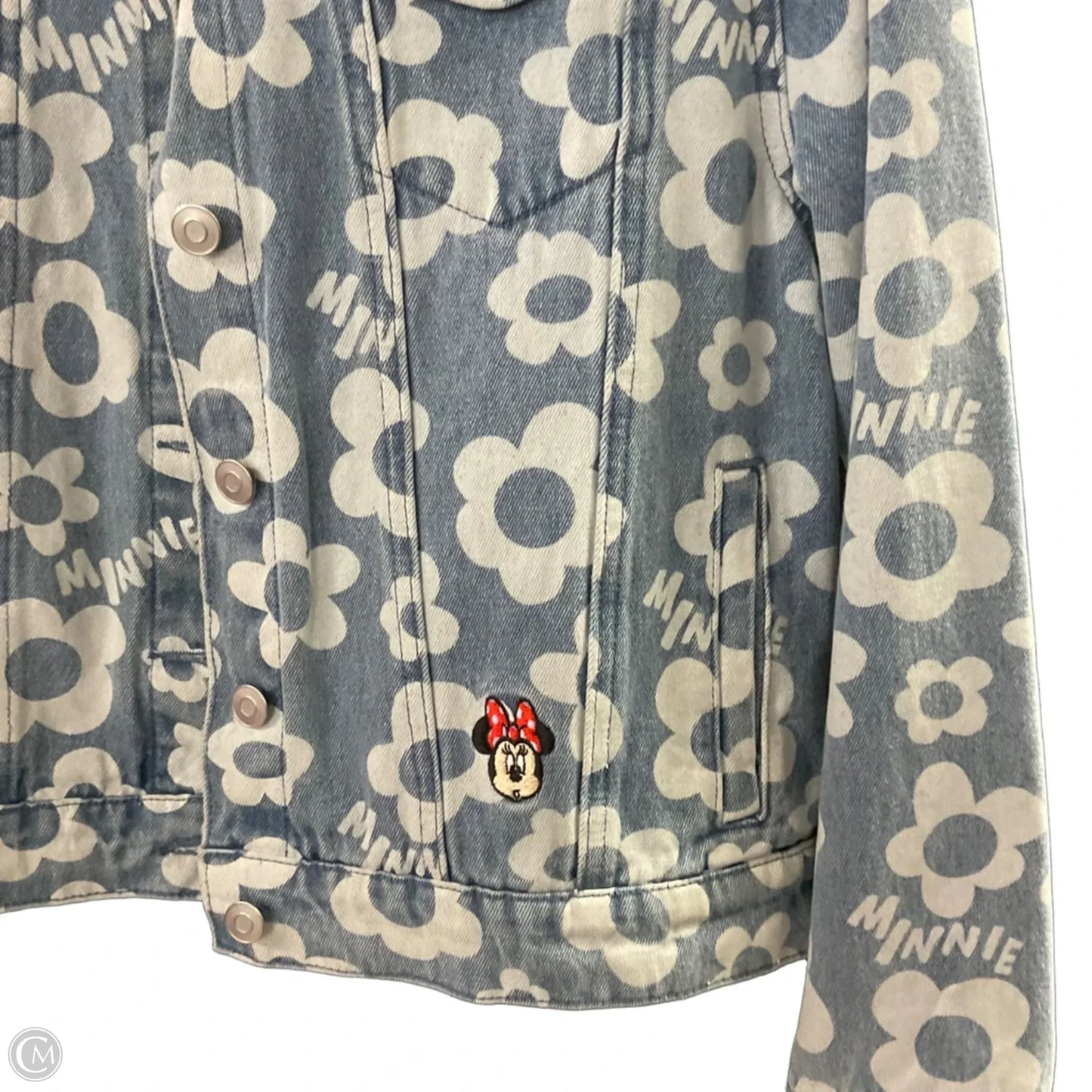Jacket Denim By Disney In Blue Denim, Size: S