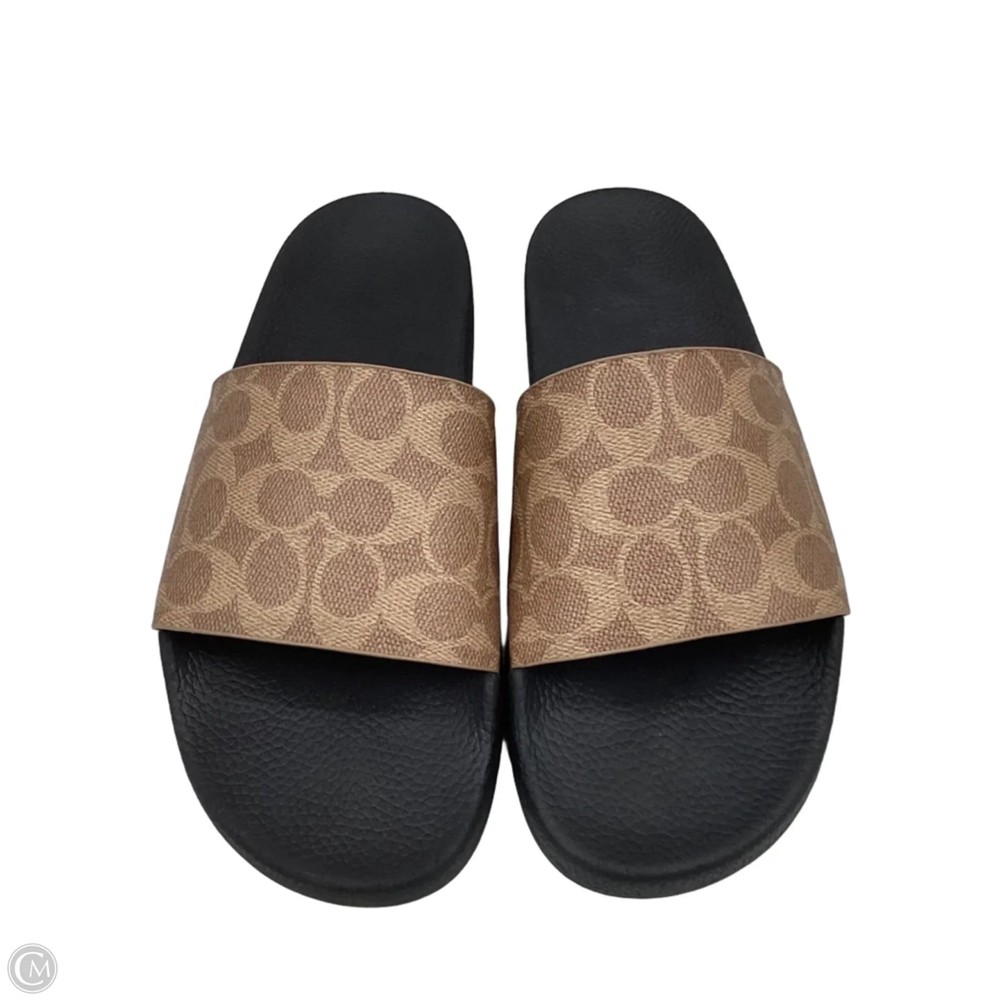Sandals Designer By Coach In Black & Brown, Size: 10