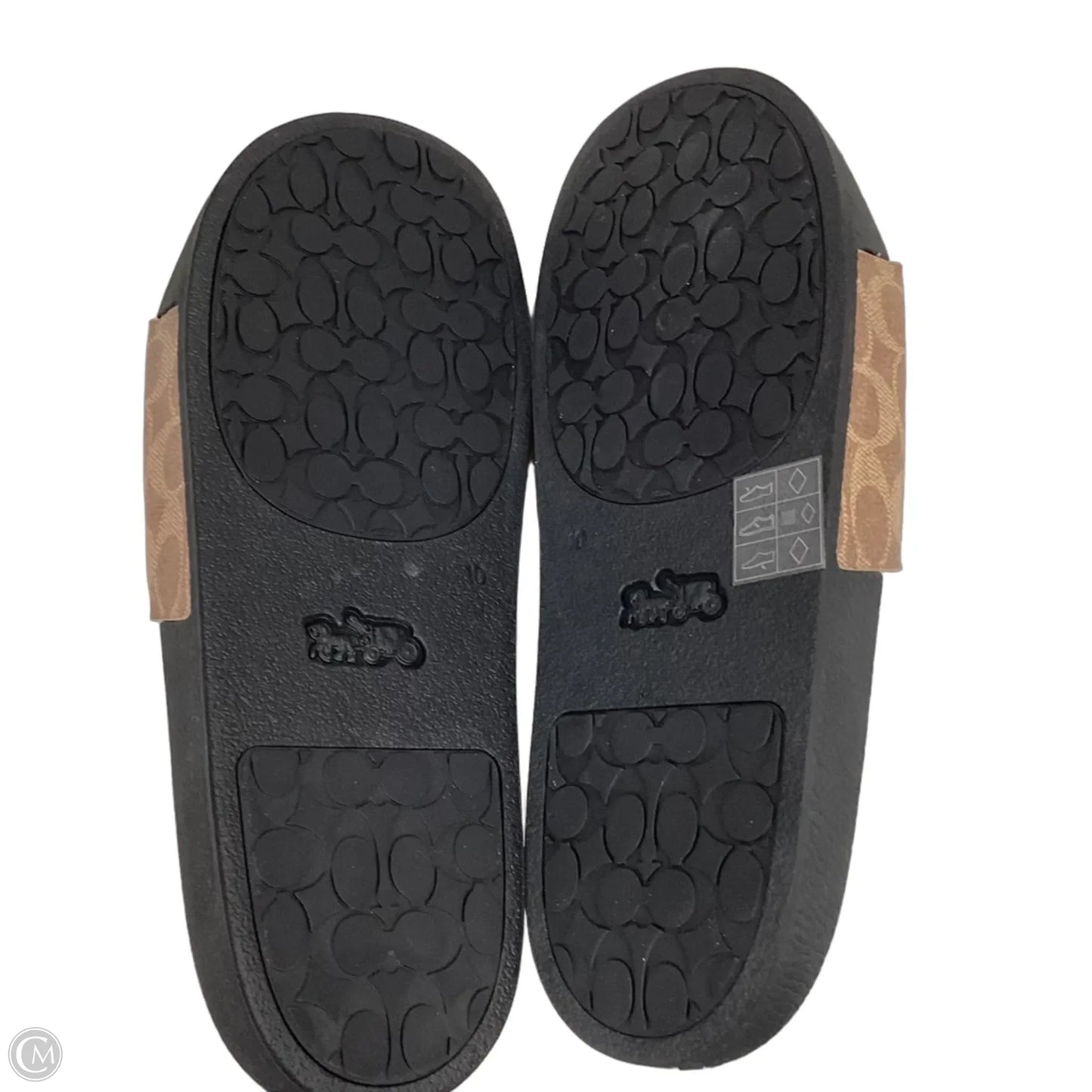 Sandals Designer By Coach In Black & Brown, Size: 10