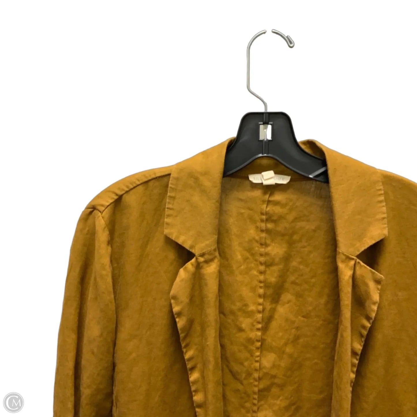 Jacket Linen By Eileen Fisher In Brown, Size: S