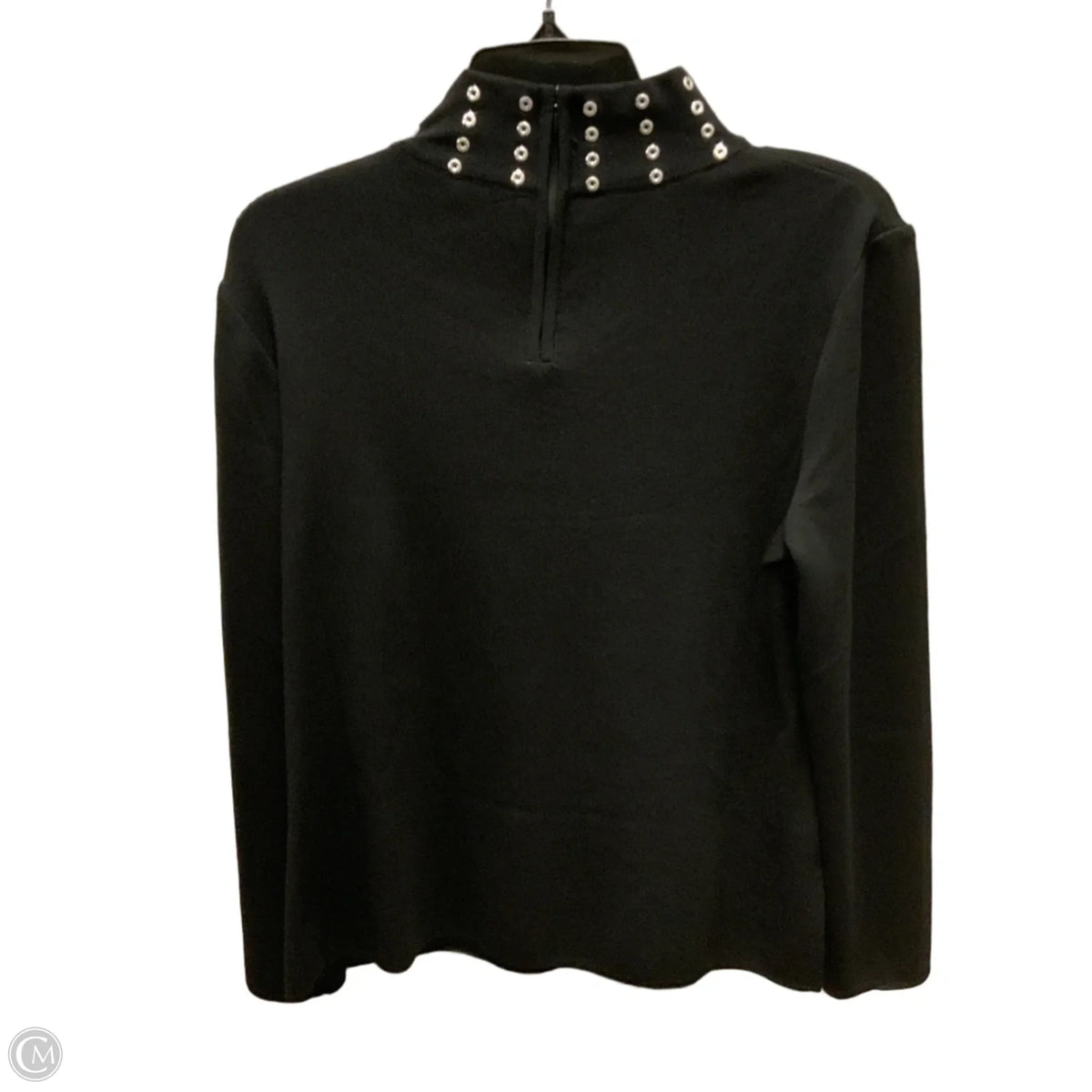 Top Long Sleeve By Ming Wang In Black, Size: M