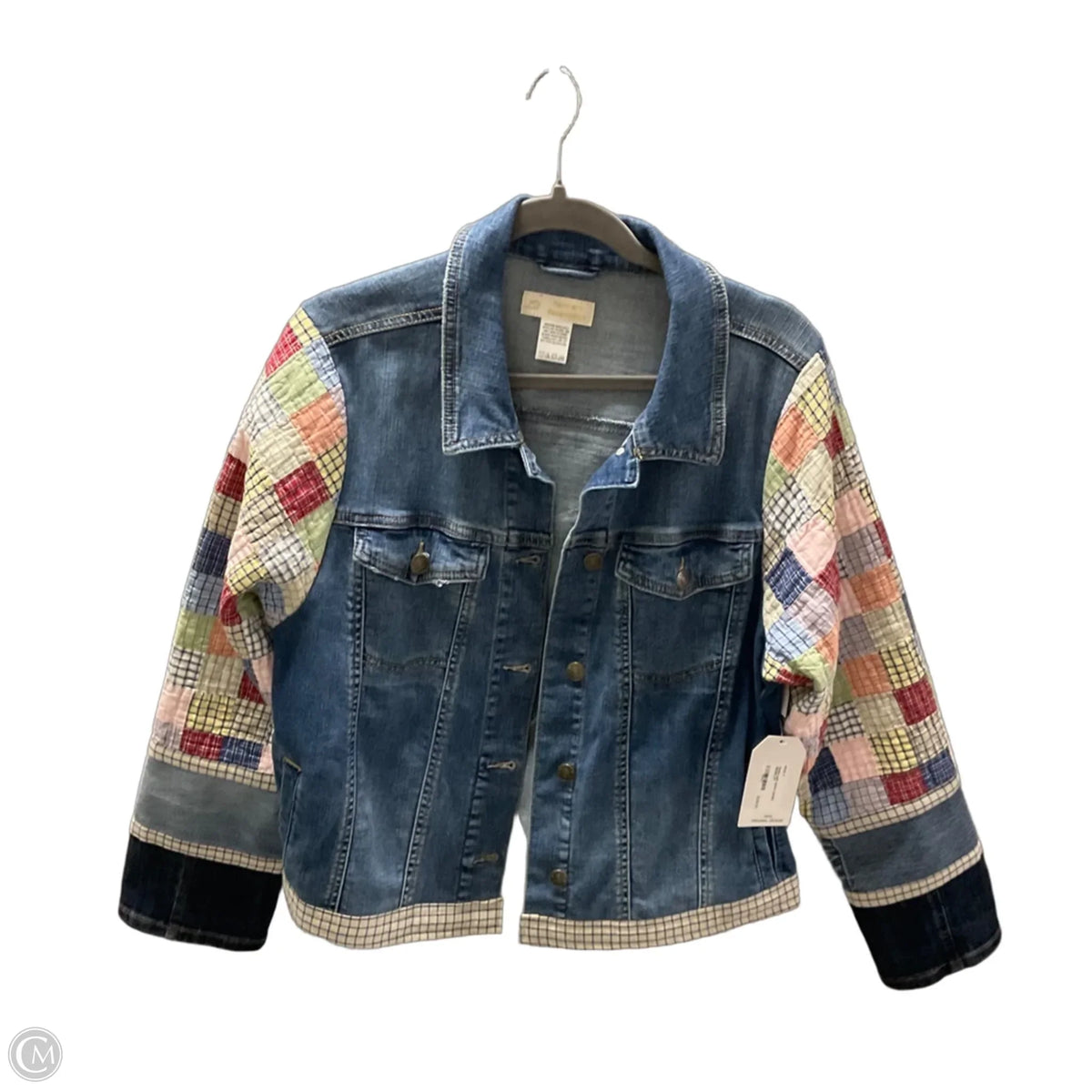 Jacket Denim By REMNANT REDEMPTION In Blue, Size: M