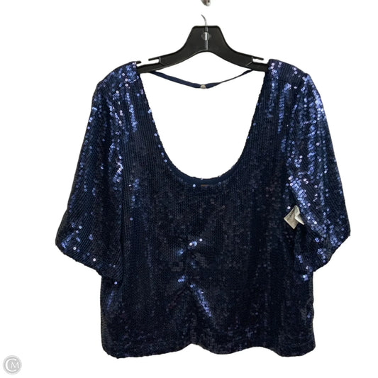 Top Short Sleeve By Free People In Blue, Size: M