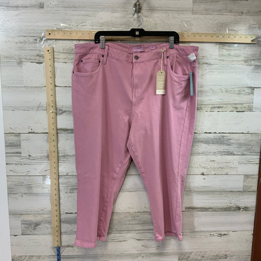 Pink Denim Jeans Straight Coldwater Creek, Size 22w