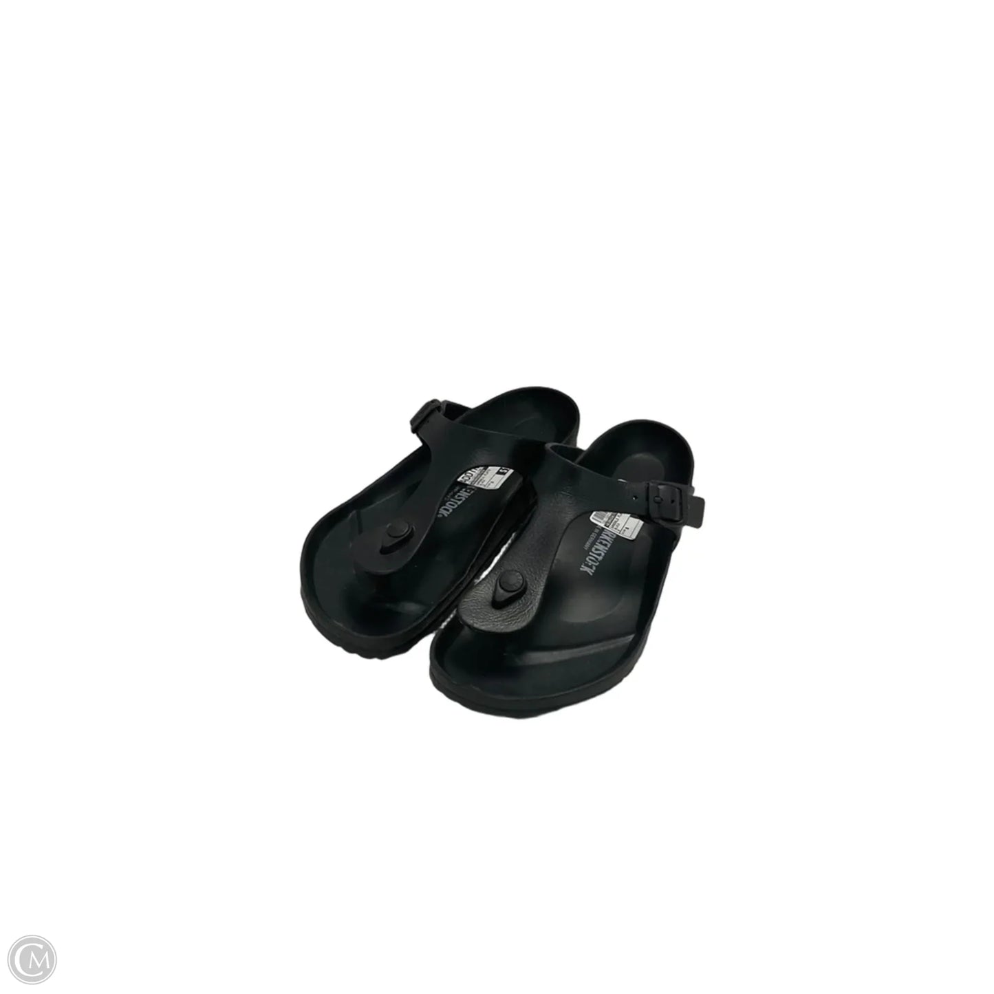 Sandals Flats By Birkenstock In Black, Size: 8