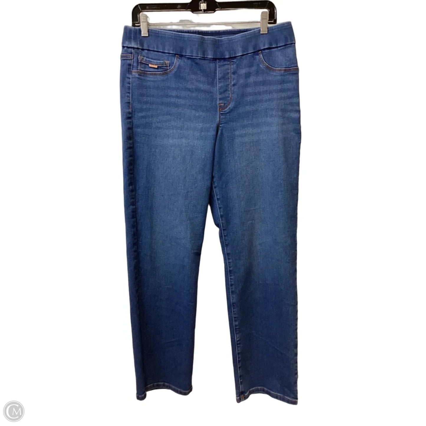 Jeans Straight By Nine West Apparel In Blue Denim, Size: 12