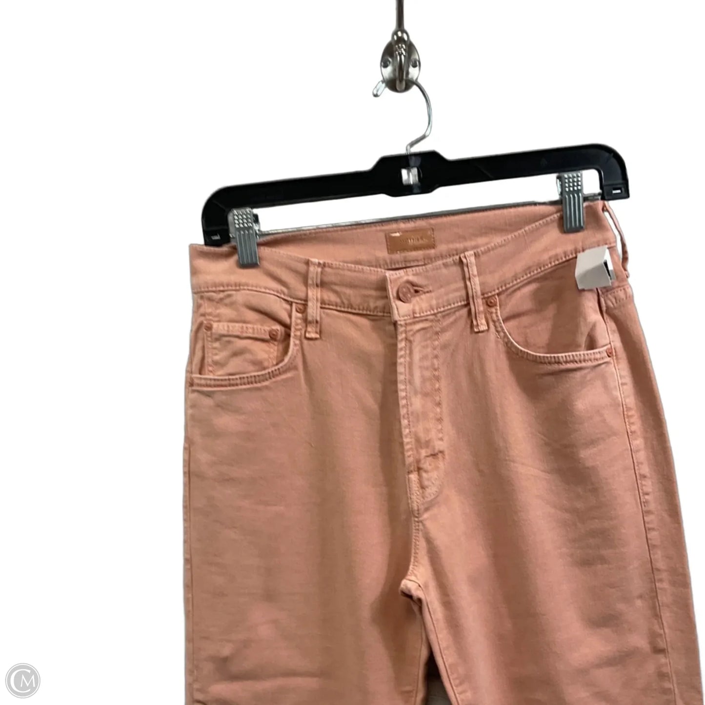 Jeans Straight By Mother In Orange Denim, Size: 6