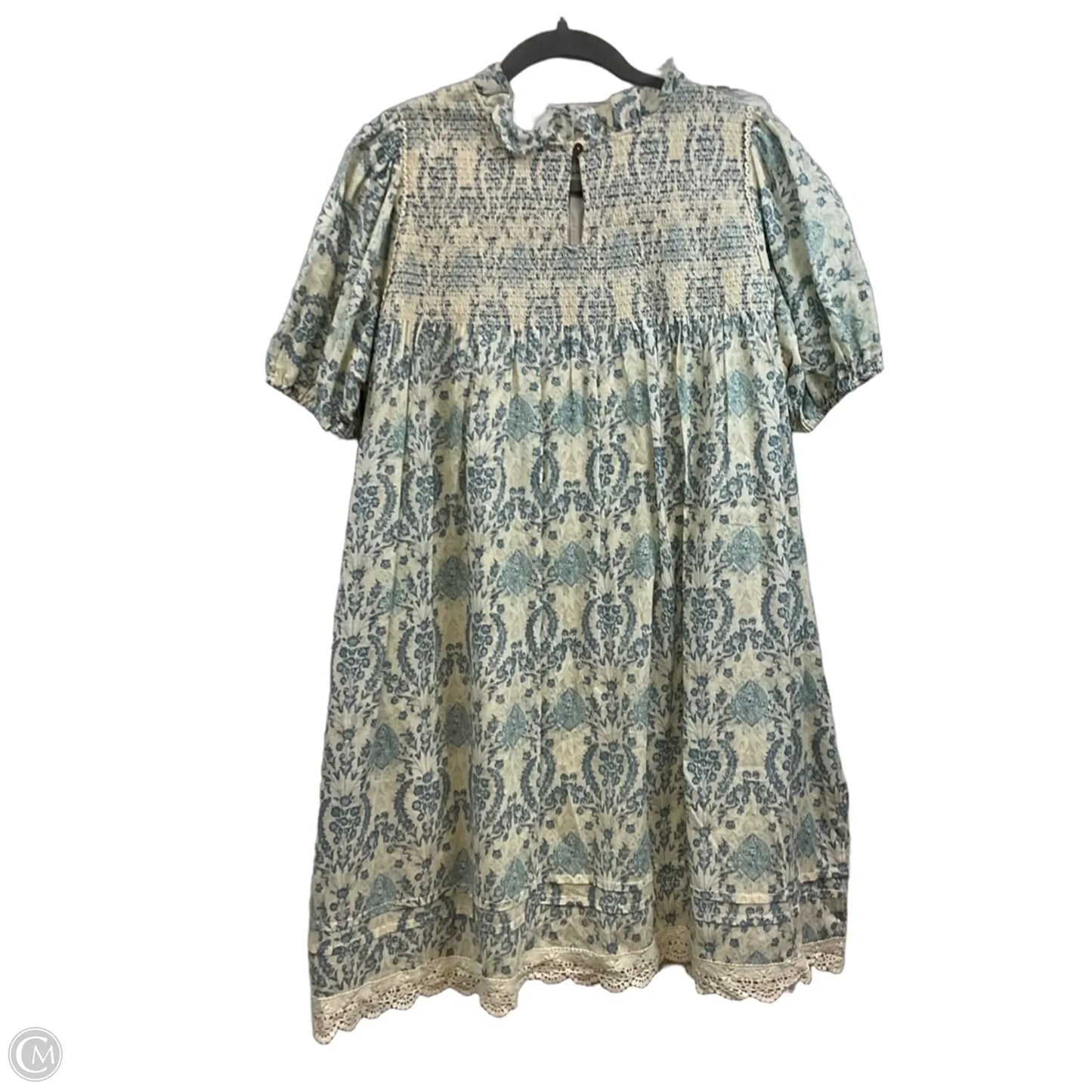Dress Casual Short By Easel In Cream & Green, Size: S